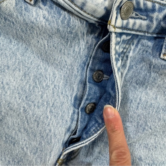 Abercrombie The Dad Jeans High Rise Acid Wash Curve Love - Picture 4 of 9